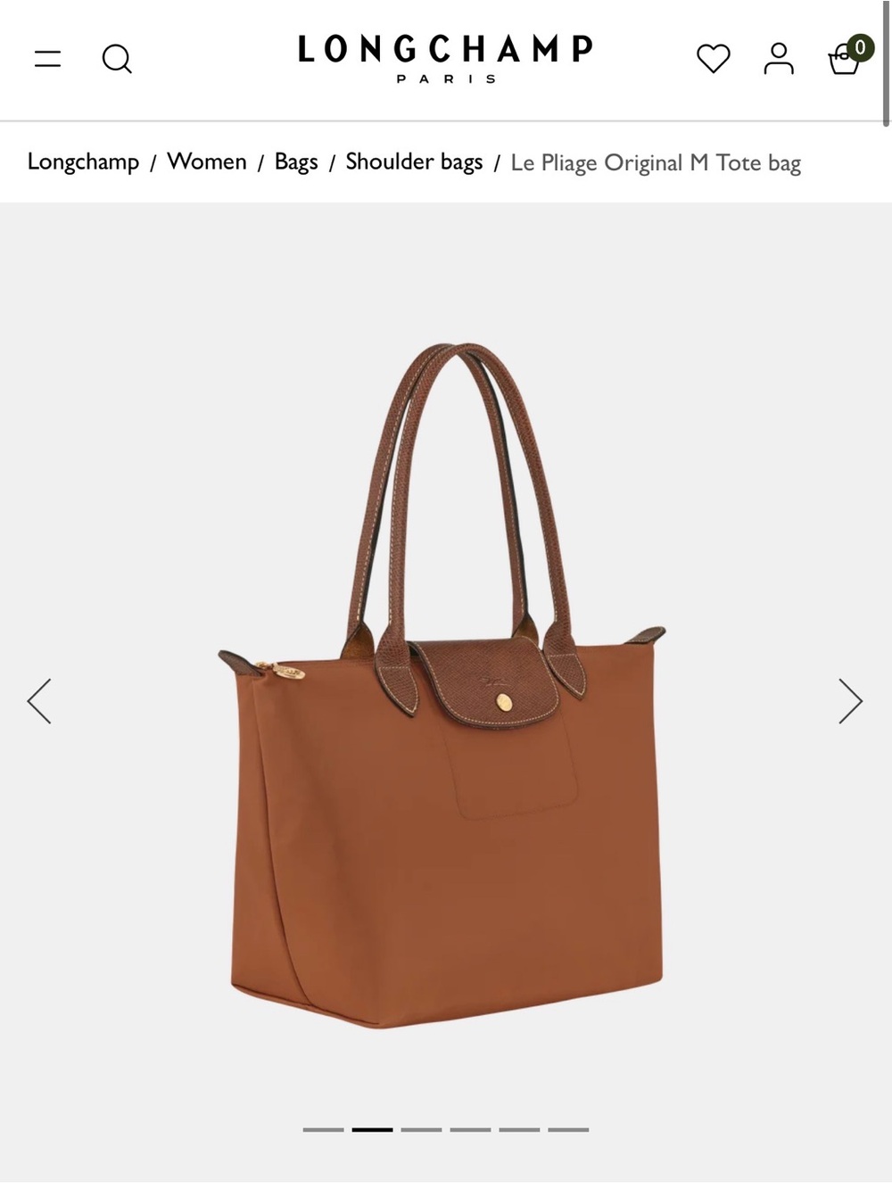 New! 🤎Longchamp Cognac Le Pliage M Tote - Picture 3 of 9